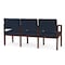 Lesro 3 Seat Tandem Seating W/ No Center Arms, 65 in W 26 in L 31.5 in H, Lenox Series LW3101 - alternate 2